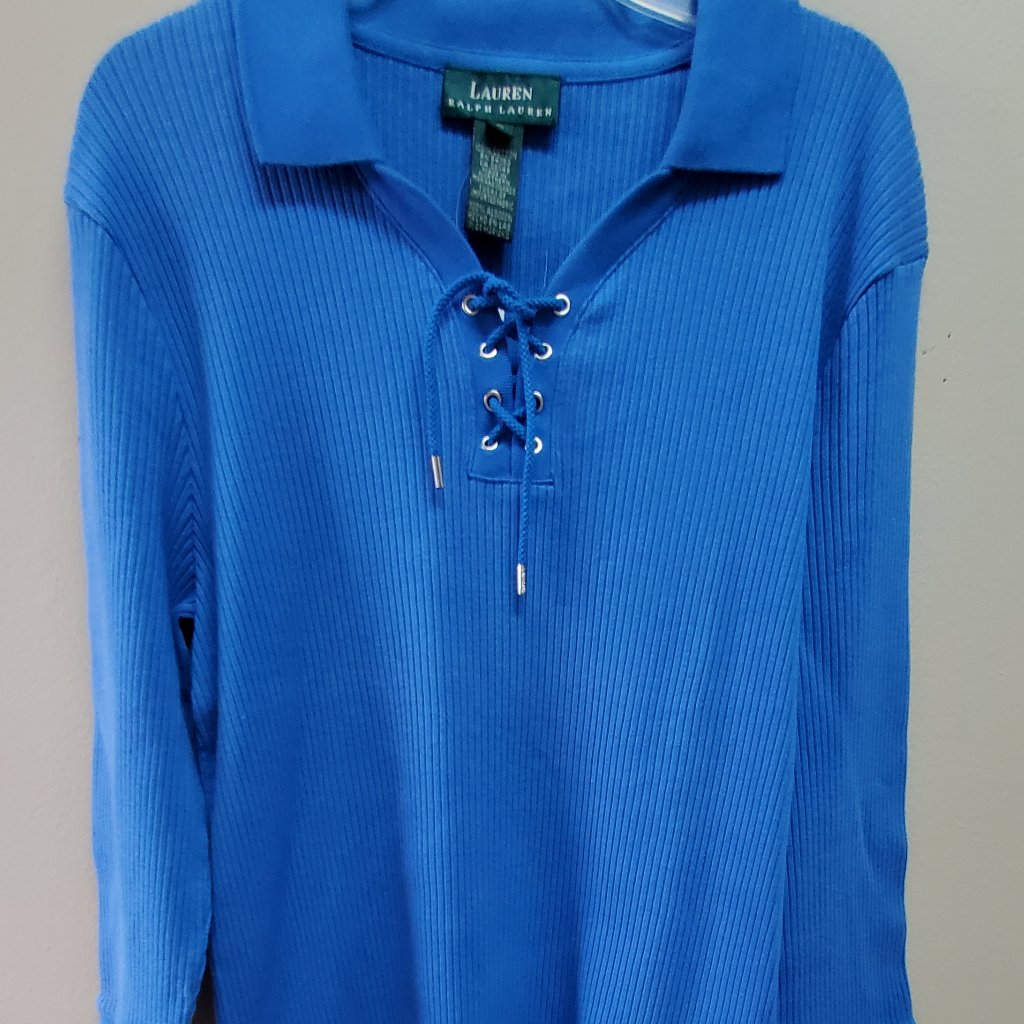 Ralph Lauren Blue Rib Knit